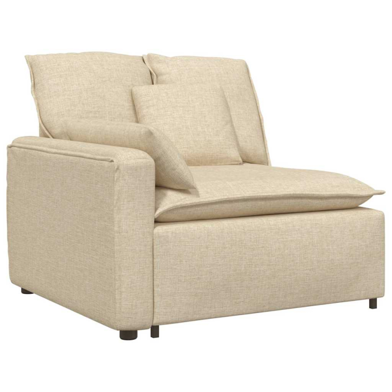 Modulares Sofa mit Kissen Cream