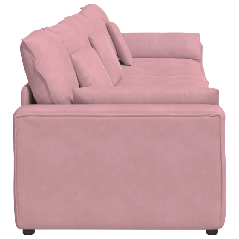 Modulares Sofa mit Kissen Rosa