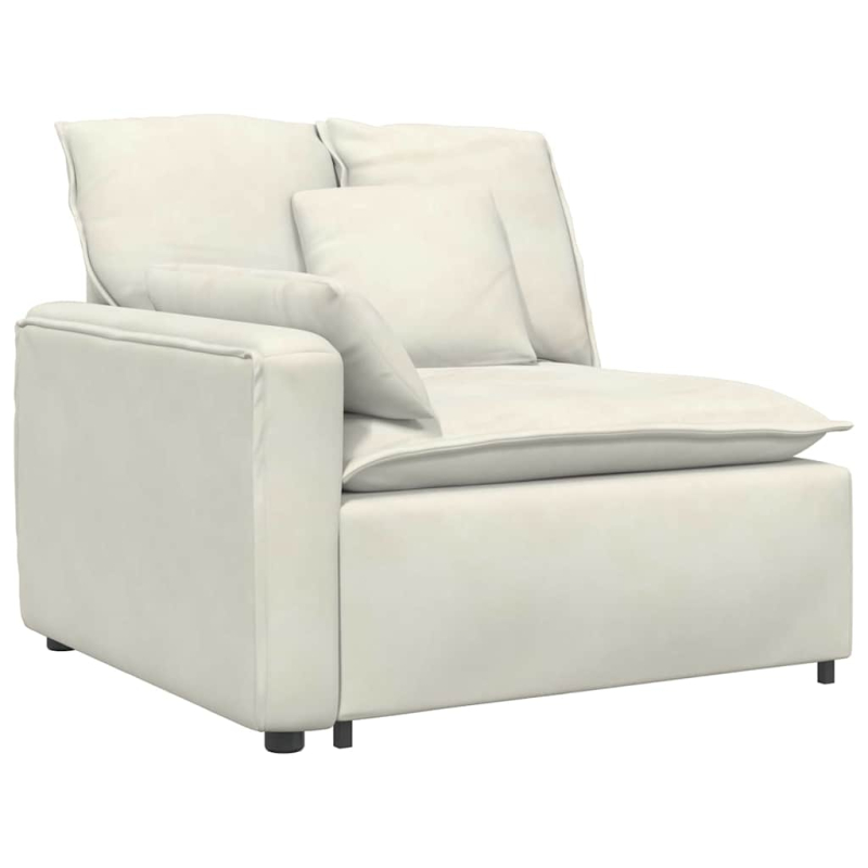 Modulares Sofa mit Kissen Cream