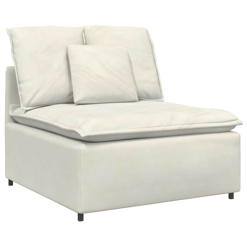Modulares Sofa mit Kissen Cream