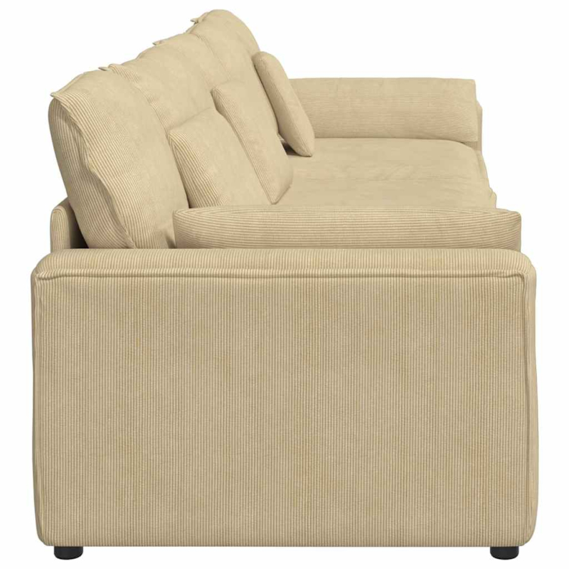 Modulares Sofa mit Kissen Hellgrün Grau