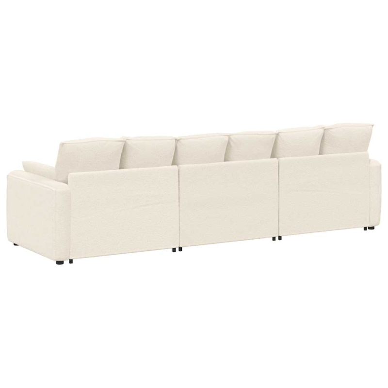 Modulares Sofa mit Kissen Cream