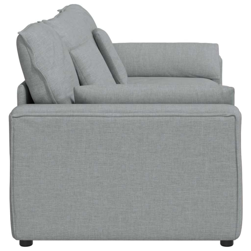 Modulares Sofa mit Kissen Hellgrau