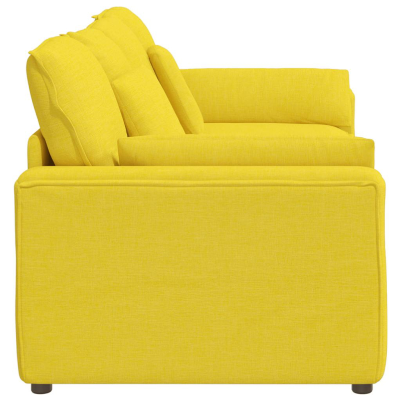 Modulares Sofa mit Kissen Hellgelb