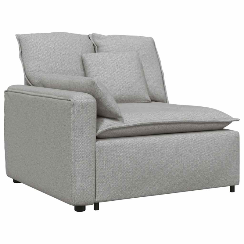 Modulares Sofa mit Kissen Wolkengrau
