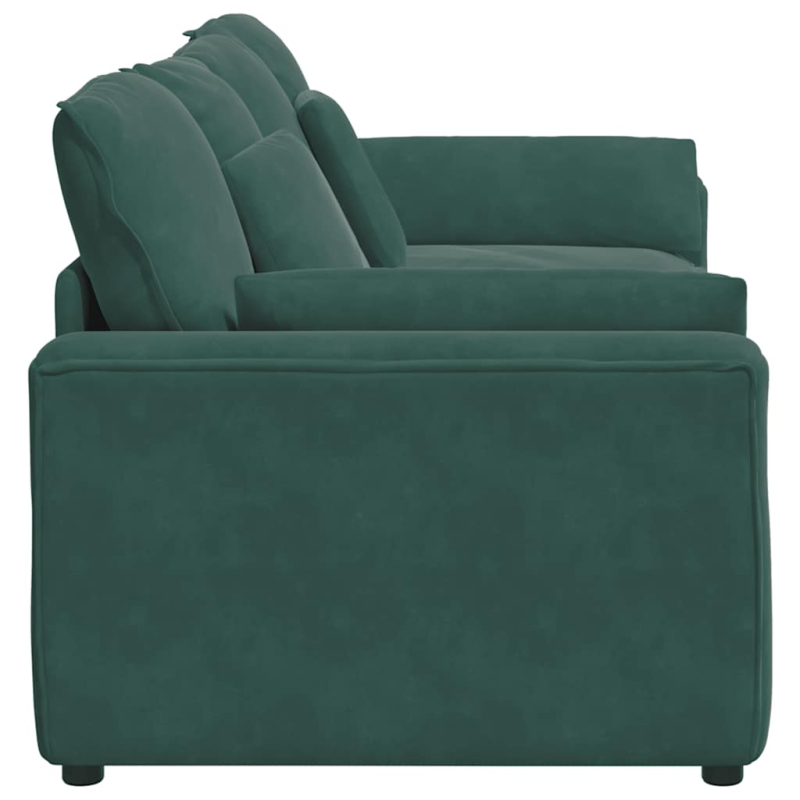 Modulares Sofa mit Kissen Dunkelgrün