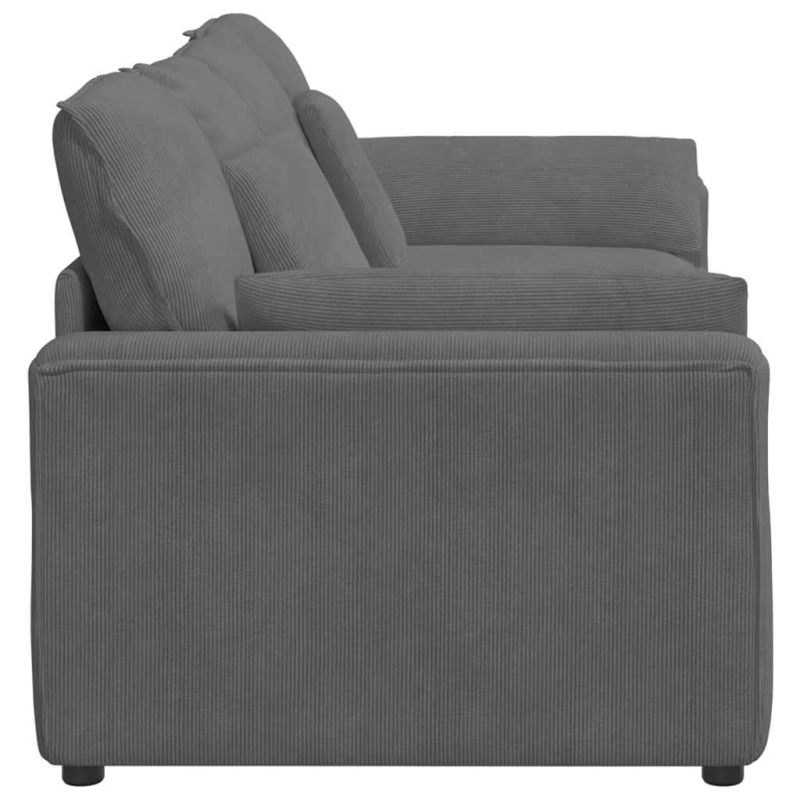 Modulares Sofa mit Kissen Dunkelgrau