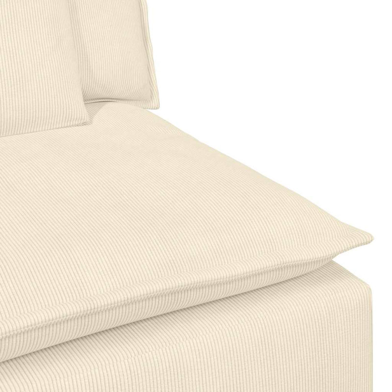 Modulares Sofa mit Kissen Cream