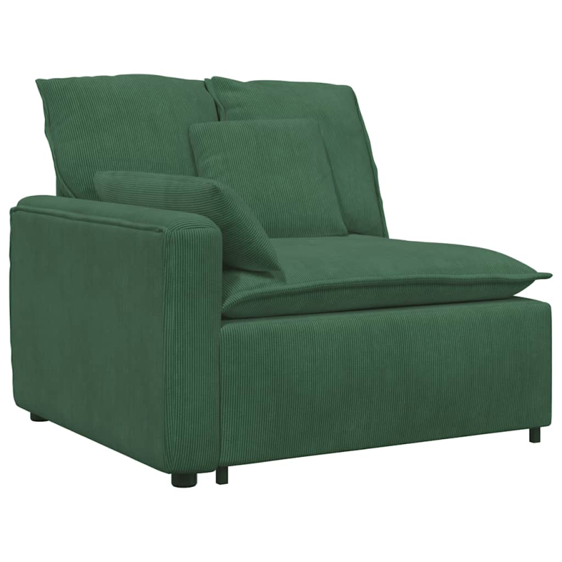 Modulares Sofa mit Kissen Dschungelgrün
