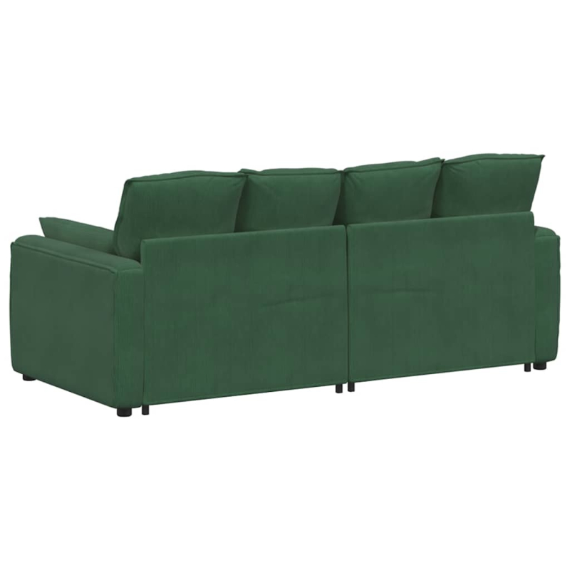 Modulares Sofa mit Kissen Dschungelgrün