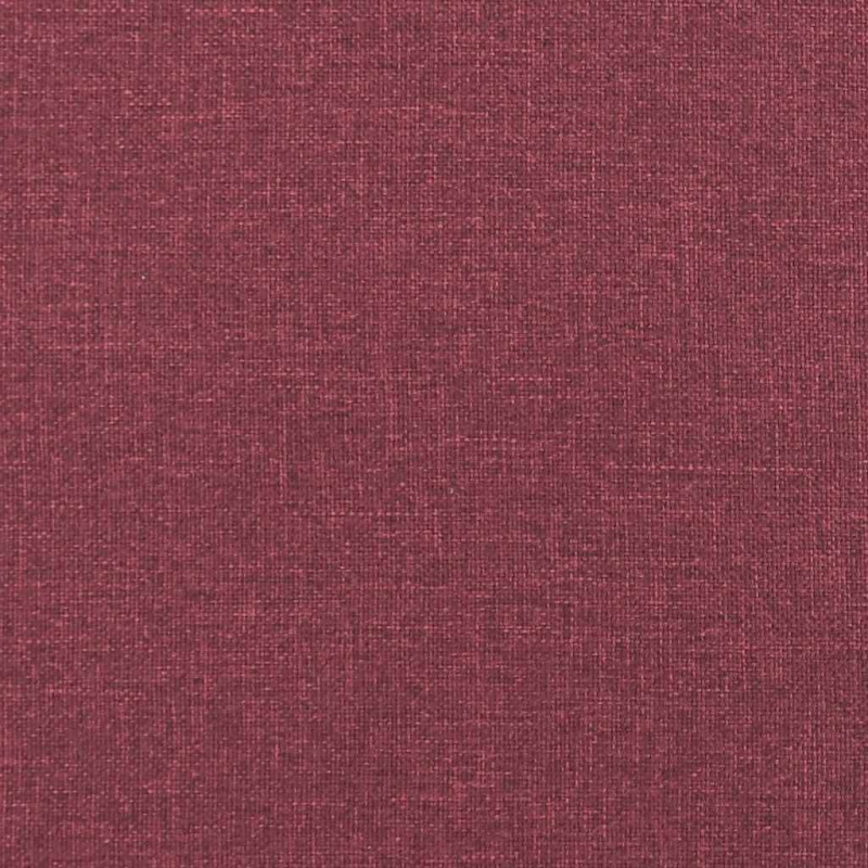 Modulares Sofa mit Fußhocker Kissen Stoff Weinrot