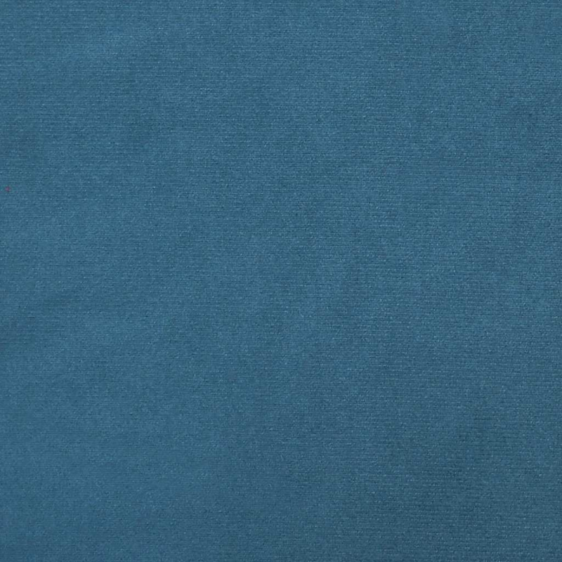 Modulares Sofa mit Fußhocker Kissen Samt Blau