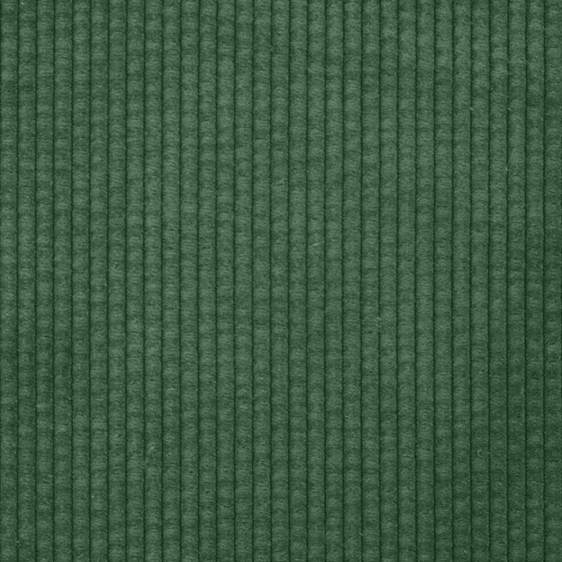 Modulares Sofa mit Fußhocker Kissen Cordstoff Dschungelgrün
