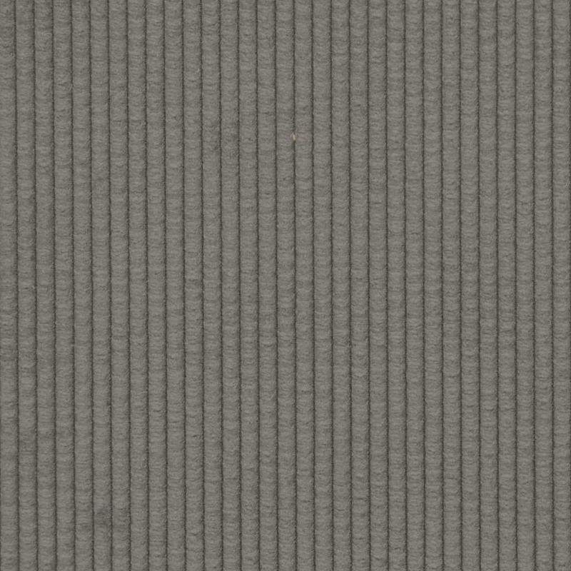 Modulares Sofa mit Kissen Cordstoff Hellgrau