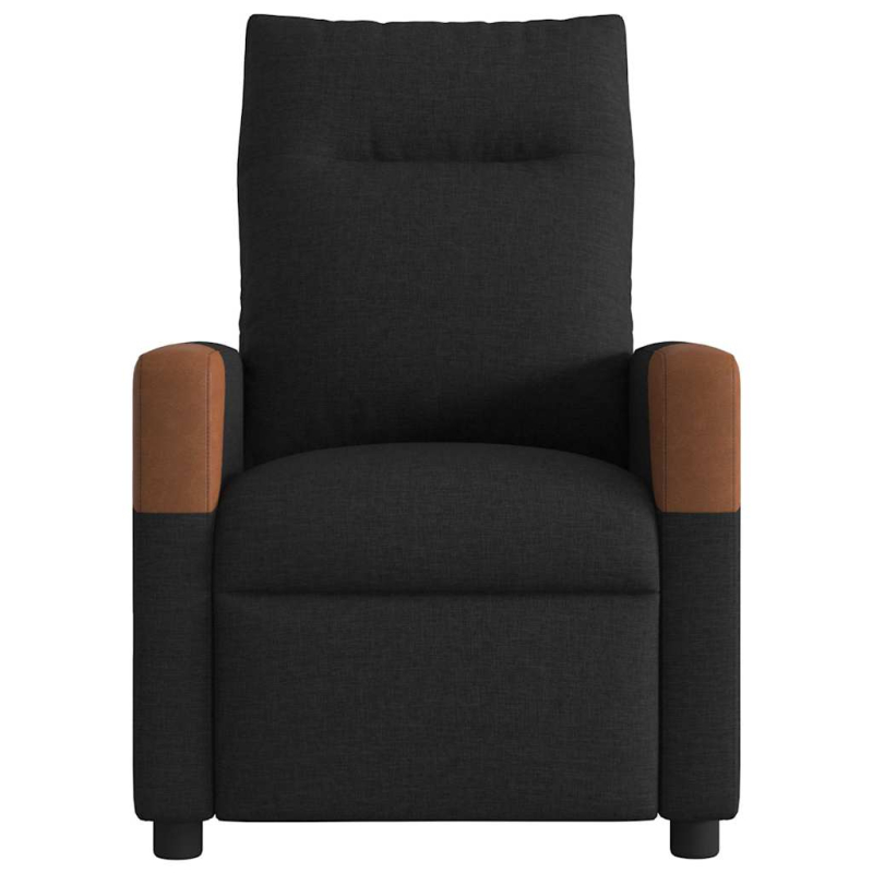 Massagesessel Elektrisch Schwarz Stoff