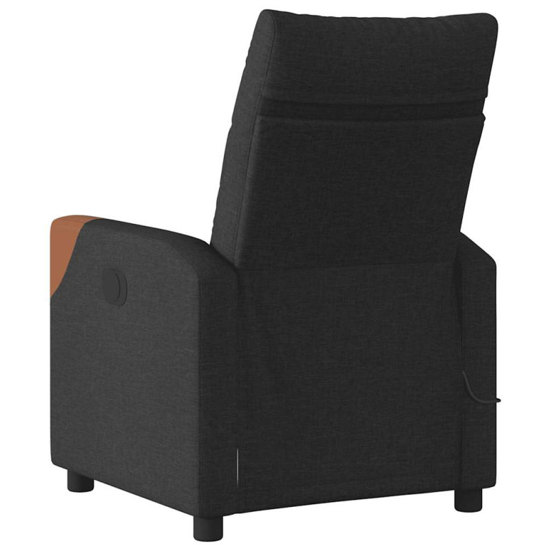 Massagesessel Elektrisch Schwarz Stoff