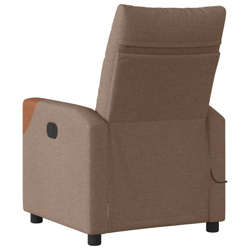 Massagesessel Elektrisch Braun Stoff