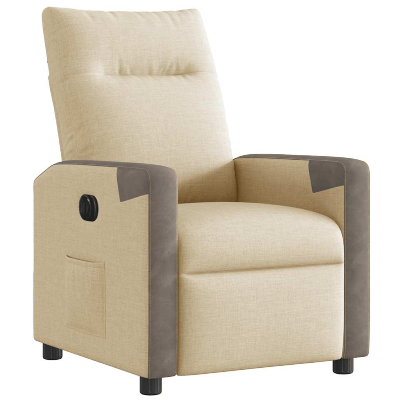 Relaxsessel Elektrisch Creme Stoff