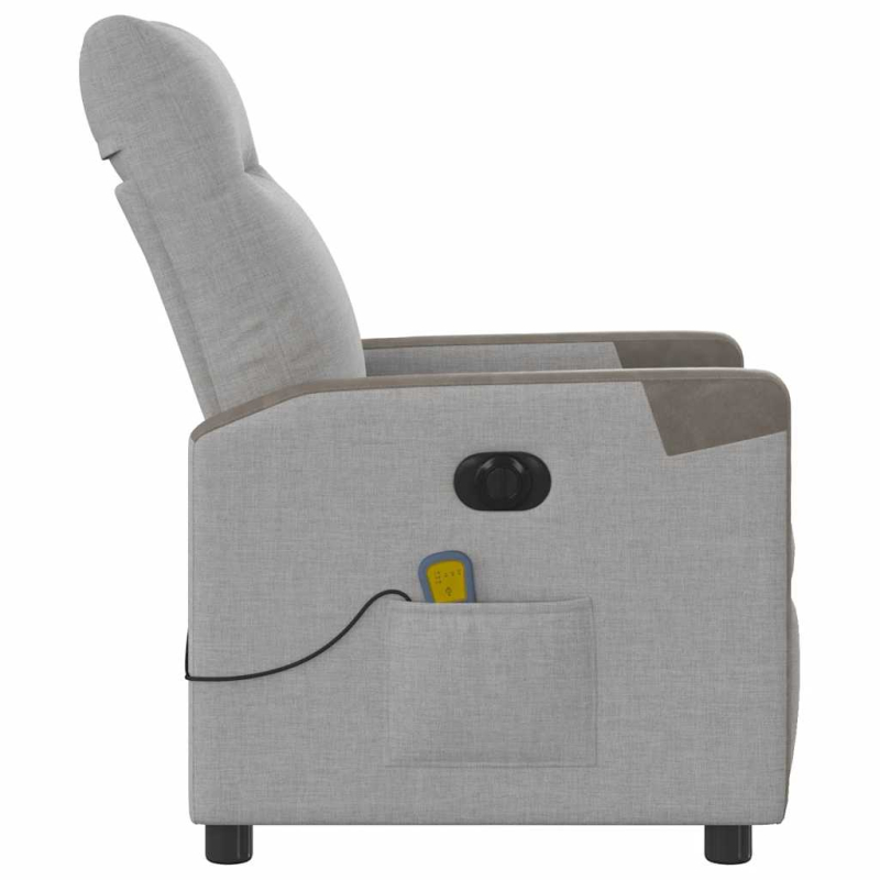 Massagesessel Elektrisch Wolkengrau Stoff