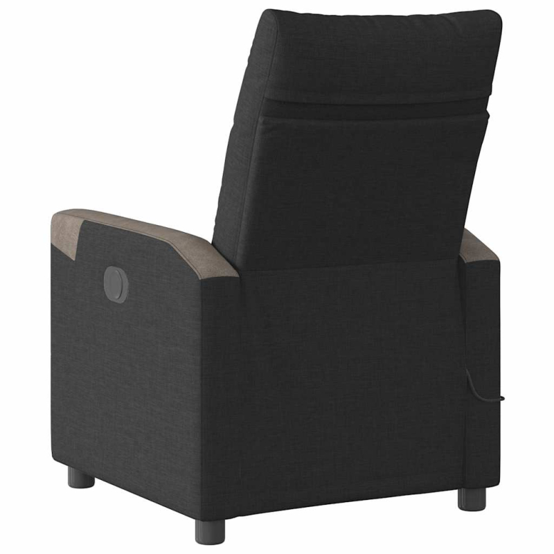 Massagesessel Elektrisch Schwarz Stoff