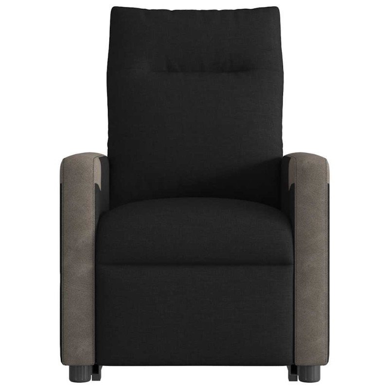 Relaxsessel mit Aufstehhilfe Schwarz Stoff