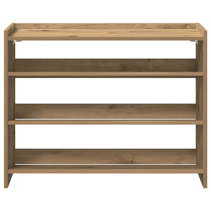 Schuhregal Artisan-Eiche 80x25x62 cm Holzwerkstoff