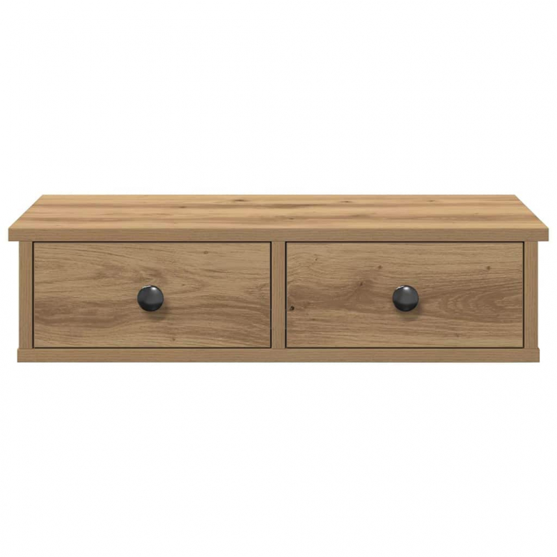 Wandregal mit Schubladen Artisan-Eiche 60x25x15cm Holzwerkstoff