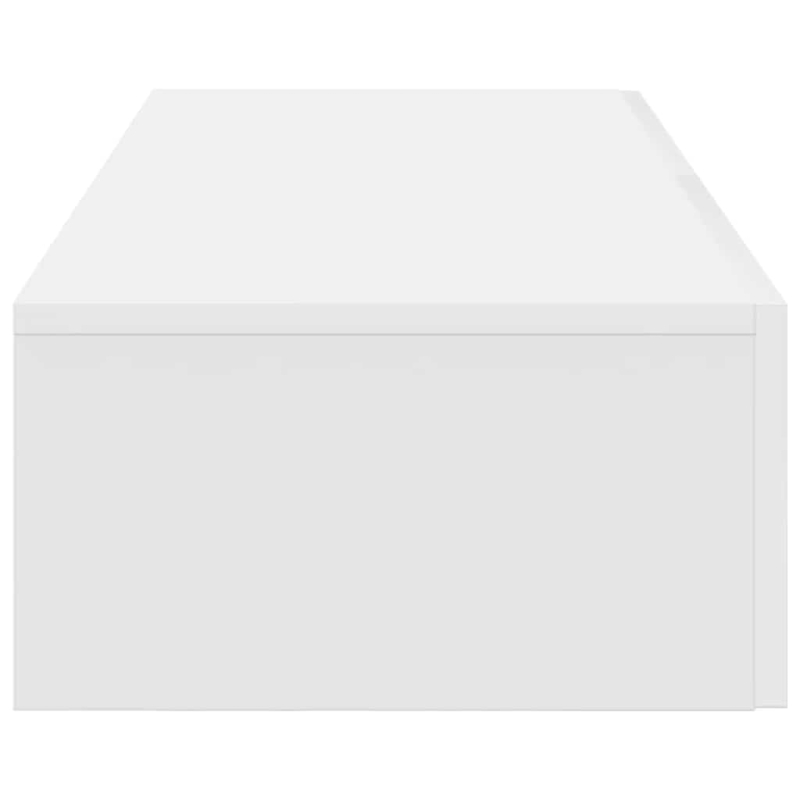 Wandregal mit Schubladen Weiß 60x26,5x15 cm Holzwerkstoff