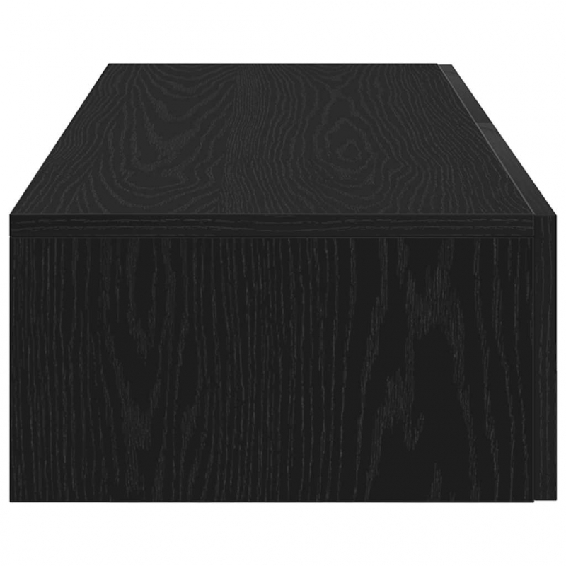 Wandregal mit Schubladen Schwarz 100x36x19 cm Holzwerkstoff