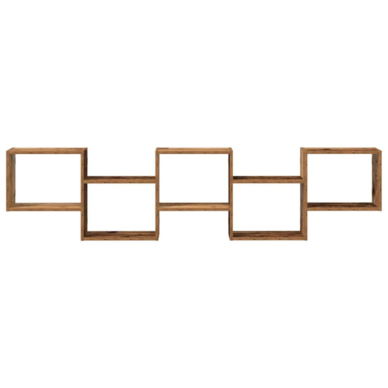 Würfelregal 5 Fächer Altholz-Optik Holzwerkstoff