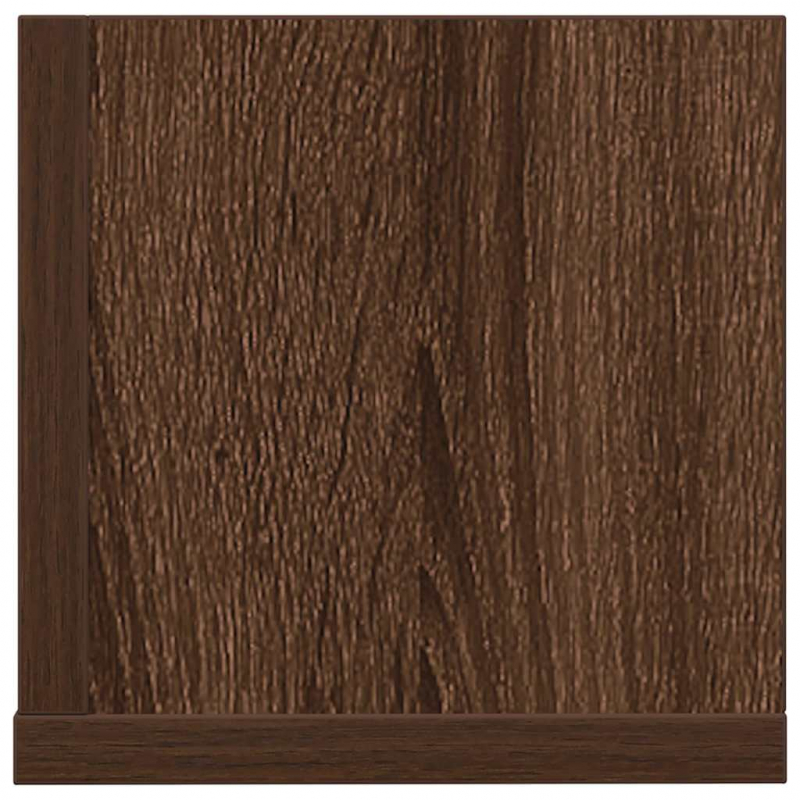 Wandregale 2 Stk. Braun Eiche 100x16,5x16,5 cm Holzwerkstoff