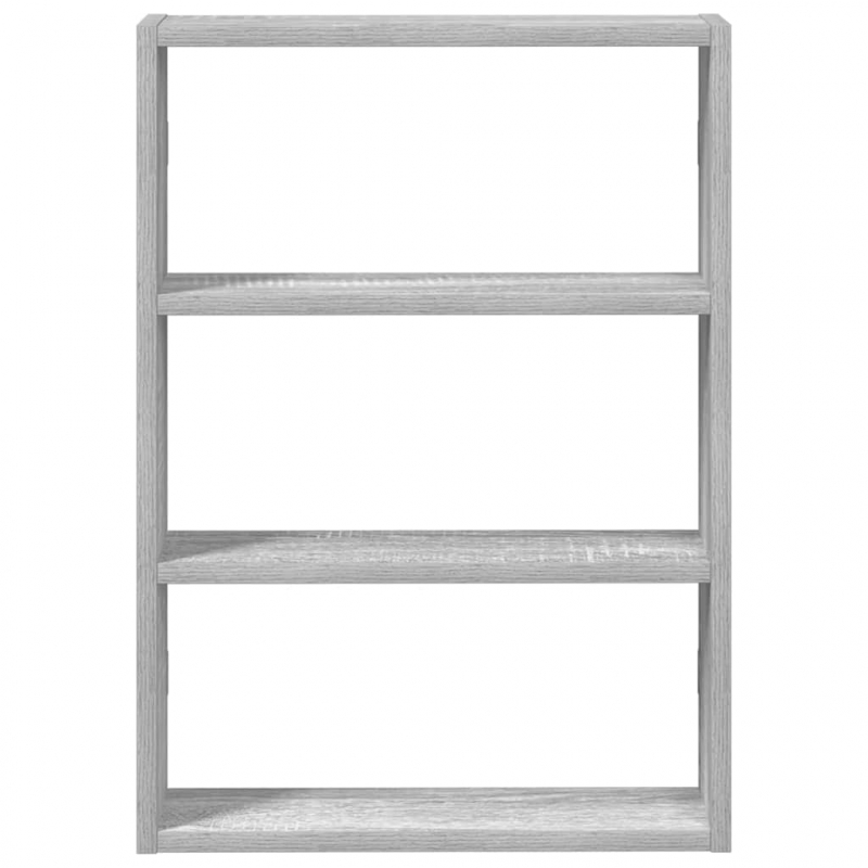 Wandregal Grau Sonoma 43x9x60 cm Holzwerkstoff