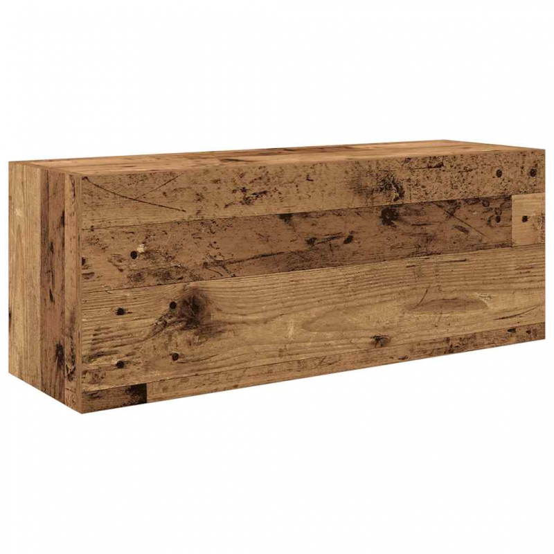 Bad-Wandschrank Altholz-Optik 80x25x30 cm Holzwerkstoff