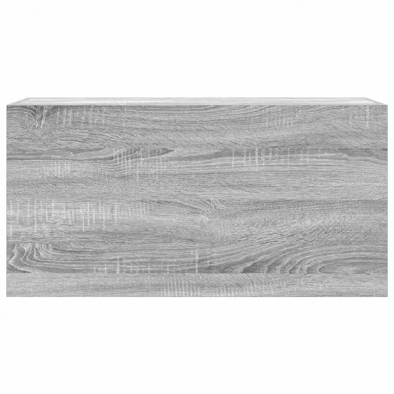 Bad-Wandschrank Grau Sonoma 80x25x40 cm Holzwerkstoff