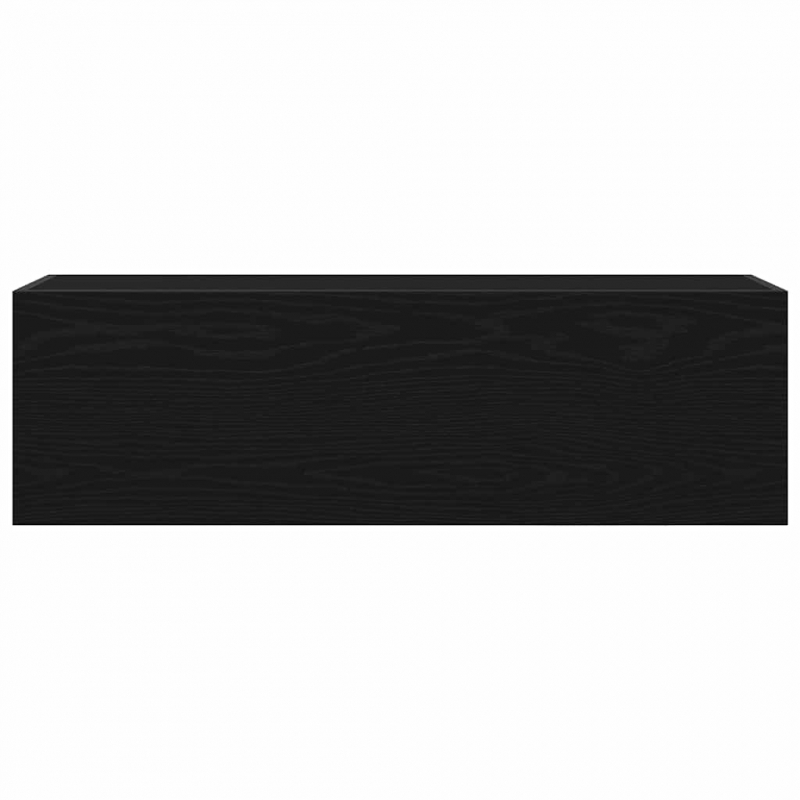 Bad-Wandschrank Schwarz 100x25x30 cm Holzwerkstoff