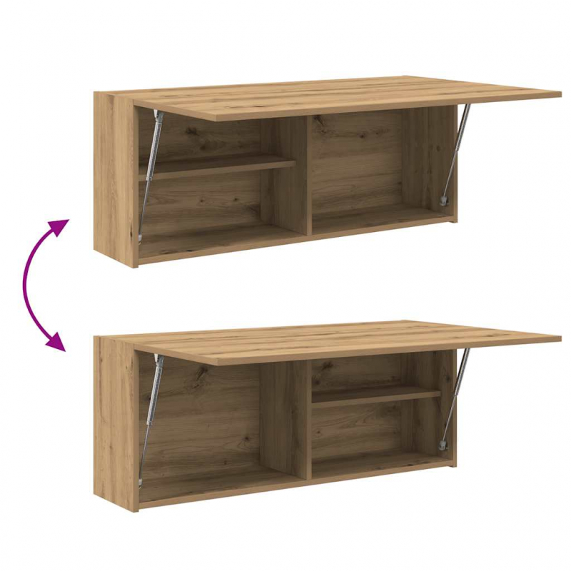 Bad-Wandschrank Artisan-Eiche 100x25x40 cm Holzwerkstoff