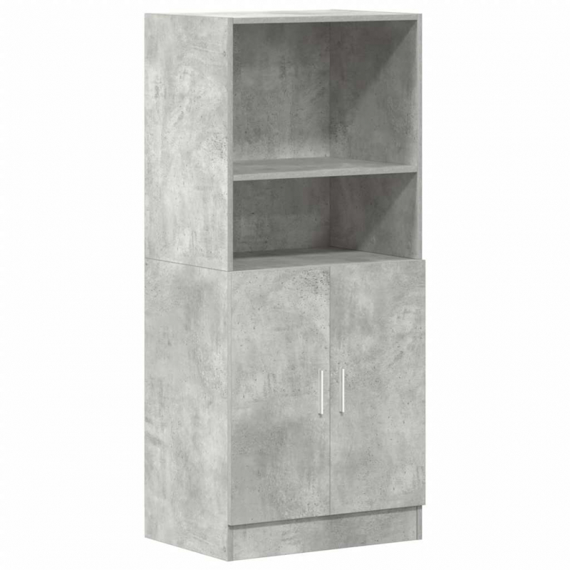 Küchenschrank Betongrau 57x41,5x131,5 cm Holzwerkstoff