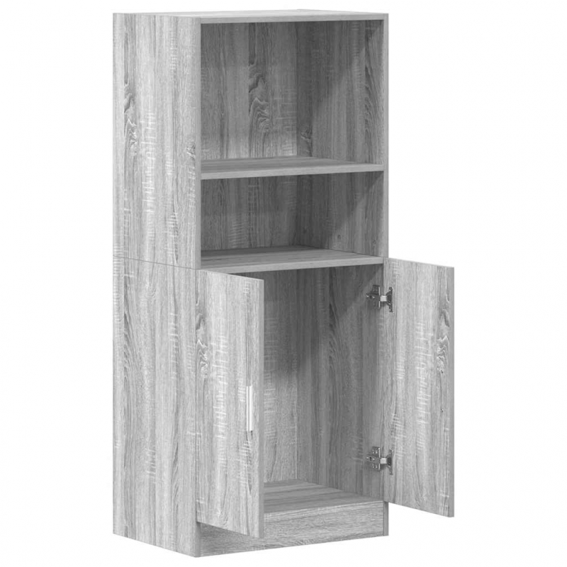 Küchenschrank Grau Sonoma 57x41,5x131,5 cm Holzwerkstoff