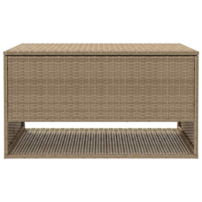 Outdoor-Kissenbox Beige 100x55x55,5 cm Poly Rattan