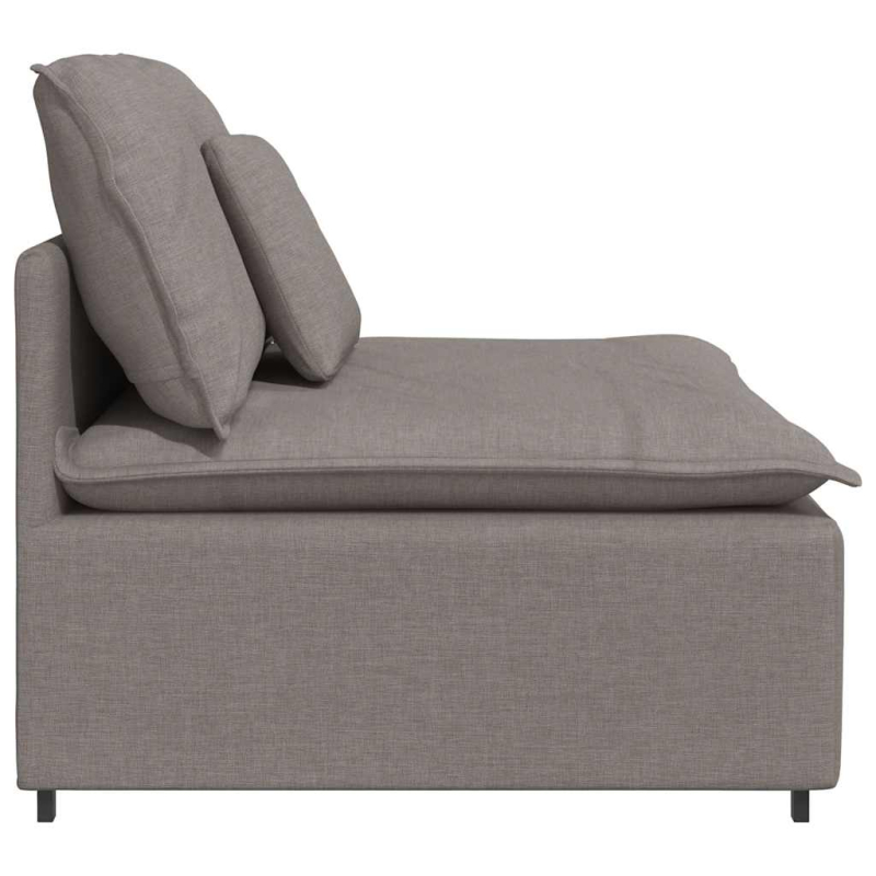 Modulares Sofa Mittelmodul mit Kissen Taupe 100 cm