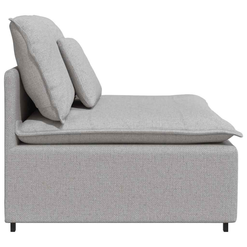Modulares Sofa Mittelmodul mit Kissen Wolkengrau 100 cm