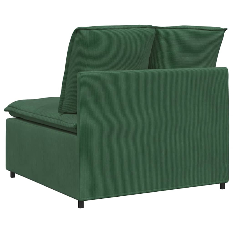 Modulares Sofa Mittelmodul mit Kissen Dschungelgrün 100 cm