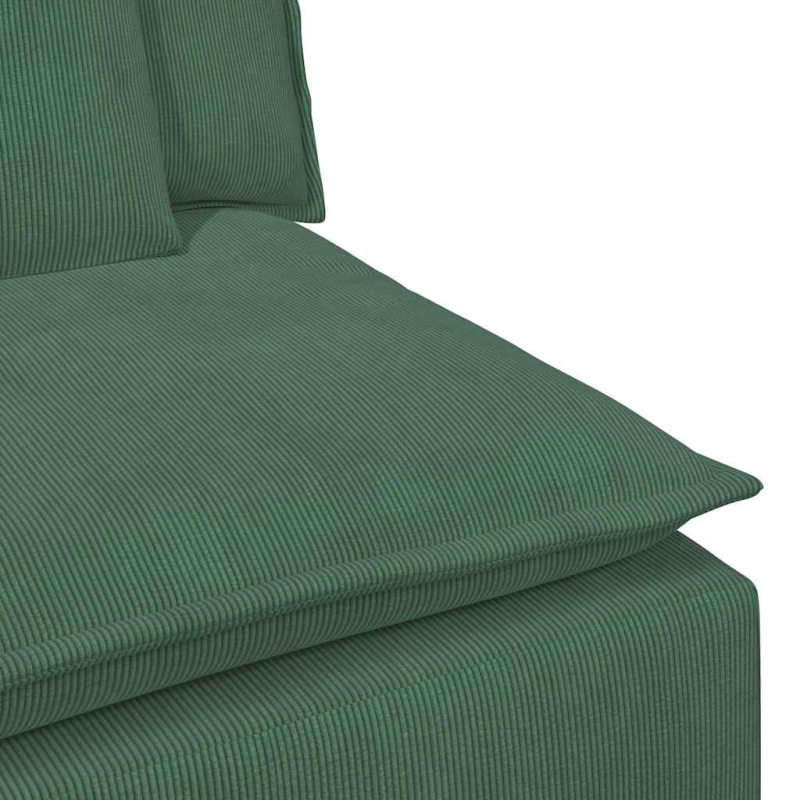 Modulares Sofa Mittelmodul mit Kissen Dschungelgrün 100 cm
