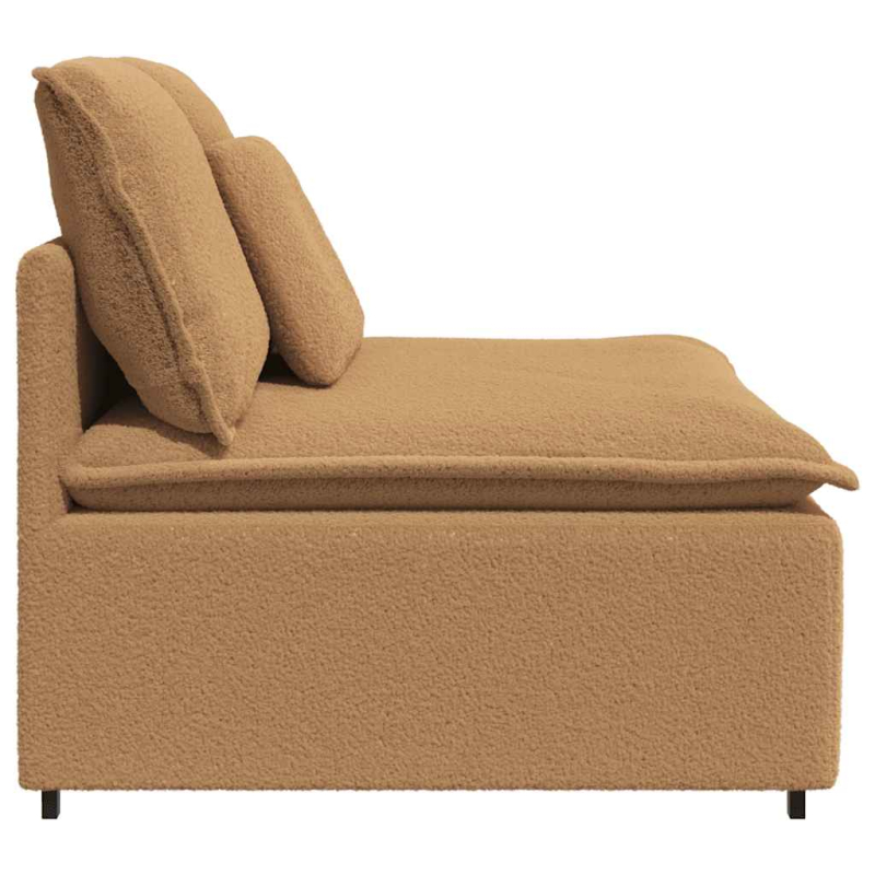 Modulares Sofa Mittelmodul mit Kissen Beige 100 cm