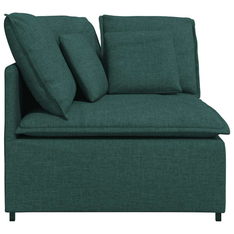 Modulares Sofa Eckmodul mit Kissen Dunkelgrün 100 cm