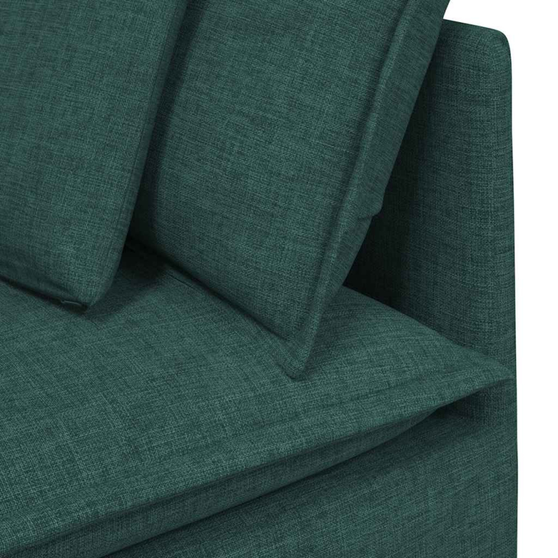 Modulares Sofa Eckmodul mit Kissen Dunkelgrün 100 cm