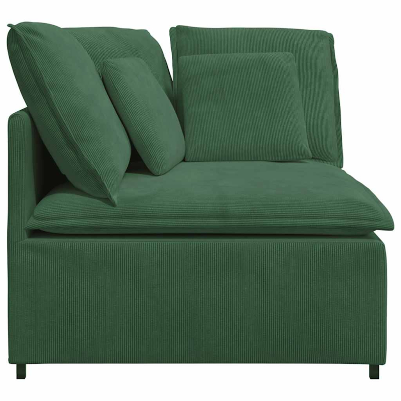 Modulares Sofa Eckmodul mit Kissen Dschungelgrün 100 cm