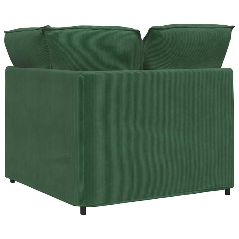 Modulares Sofa Eckmodul mit Kissen Dschungelgrün 100 cm