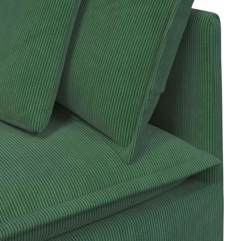 Modulares Sofa Eckmodul mit Kissen Dschungelgrün 100 cm
