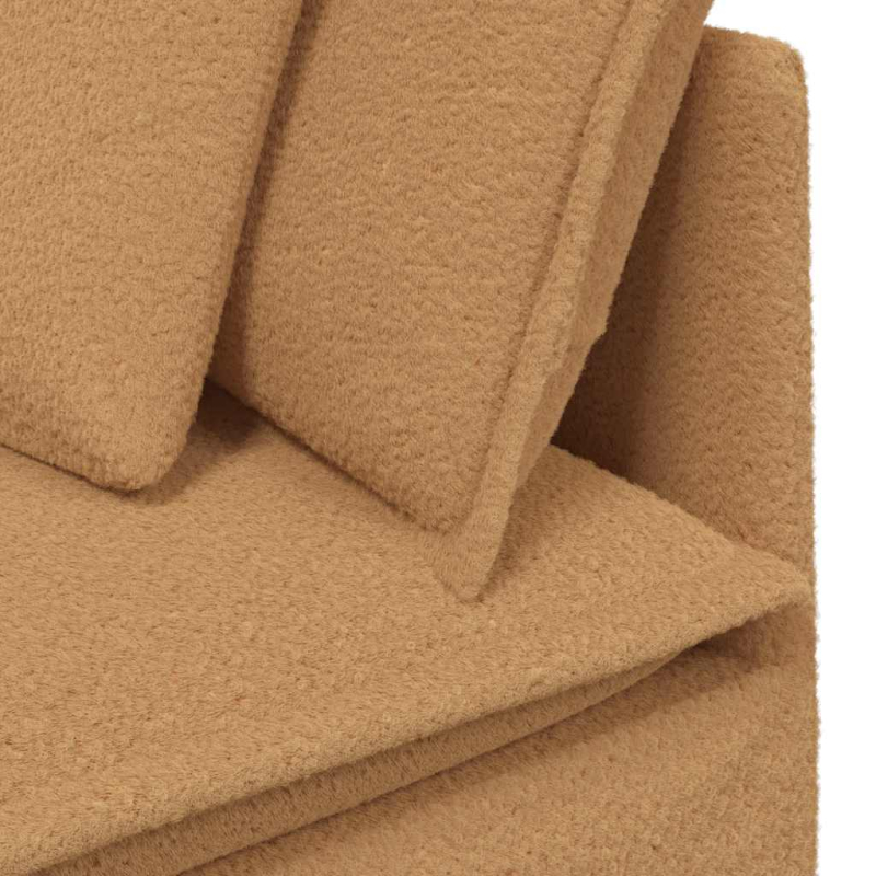 Modulares Sofa Eckmodul mit Kissen Beige 100 cm